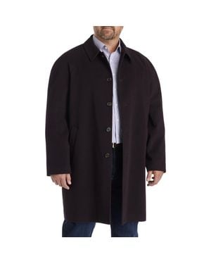 Michael Kors Big & Tall Kobler Overcoat - Black