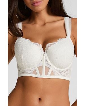 Hunkemöller Whitney Padded Underwire Longline Bra - White
