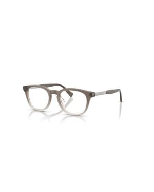 Brunello Cucinelli 49Mm Rectangle Optical Glasses - Gray