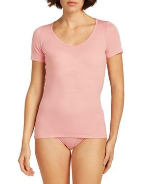 Icebreaker Siren Merino Wool Blend T-Shirt - Pink
