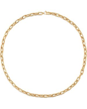 Sara Weinstock Medium Rectangle Link Necklace - Metallic
