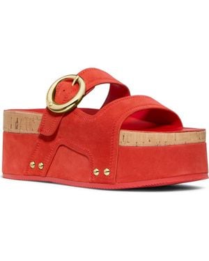 Kate Spade Halo Platform Sandal - Red