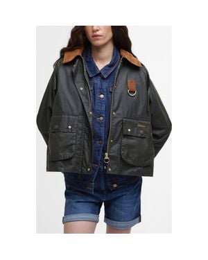 Barbour Erma Waxed Cotton Jacket - Black