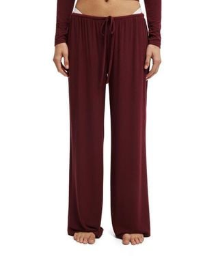 Cotton On Super Soft Low Rise Wide Leg Pant - Red