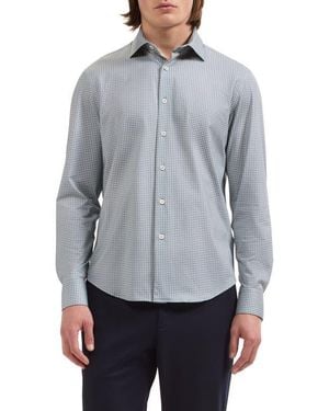 Bugatchi James Ooohcotton Long Sleeve Button Up Shirt - Gray