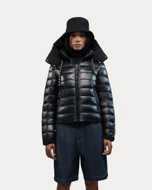 Alpenhaus Rousset Lightweight Cinched Puffer Jacket With Contrast Detailing - Blue