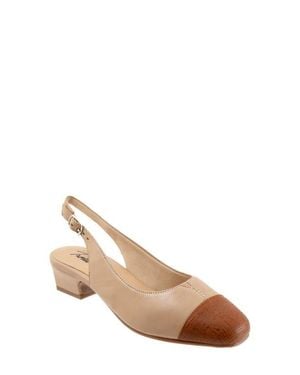 Trotters 'Dea' Slingback - Natural