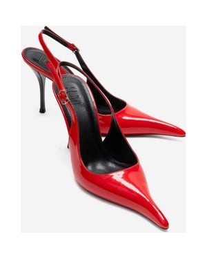 Prologue Shoes Candy Pointed Toe Stiletto Pump - Red
