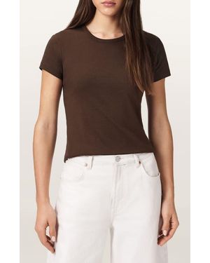 AllSaints Stevie Cotton T-Shirt - Brown