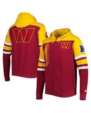 Starter Washington Commanders Extreme Full-Zip Hoodie Jacket - Orange