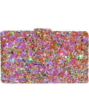 Simitri Fusion Sequin Kitsch Clutch - Pink