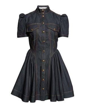 Zimmermann Denim Corset Minidress - Black