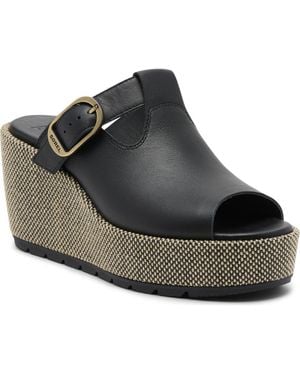 Sorel Sunpeak Platform Wedge Sandal - Black