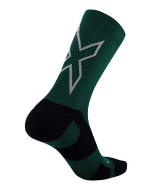 2XU Vectr Light Cushion Crew Socks - Green