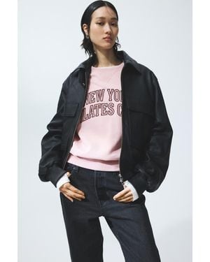 H&M Motif-Detail Sweatshirt - Gray
