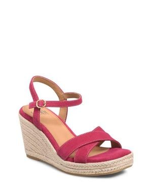 Söfft Neely Ankle Strap Platform Espadrille Sandal - Pink