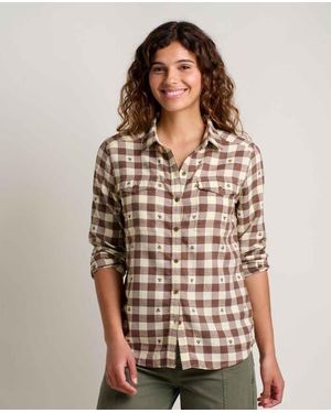 Toad & Co. Re-Form Flannel Long Sleeve Shirt - Brown