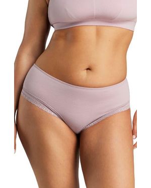 Siella Organic Cotton Lace Cheeky - Multicolor