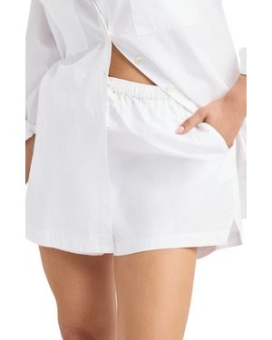 Vitamin A Parker Cover-Up Shorts - White
