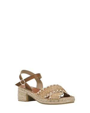 Andre Assous Calista Espadrille Ankle Strap Platform Sandal - Natural