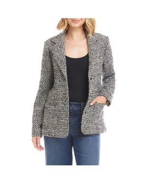 Karen Kane Tweed Blazer - Black