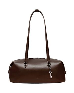 orYANY Martin Leather Shoulder Bag - Brown