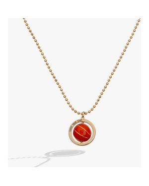ALEX AND ANI Basketball Spinner Pendant - Metallic