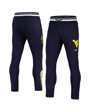 Pro Standard West Virginia Mountaineers Script Tail Fleece Sweatpants - Blue