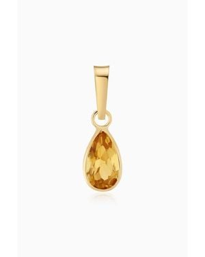 Oradina 14K Vivid Pear Pendant Charm - Metallic
