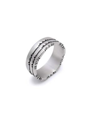 Serge Denimes Armor Ring - Metallic