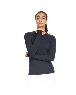 BloqUV Sun And Uv Protection Active V-Neck Shirt - Blue