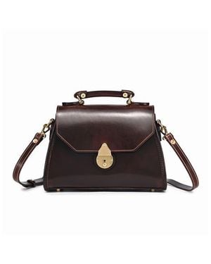 Old Trend Laurel Genuine Leather Classic Everyday Satchel - Black