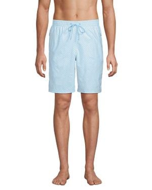 Lands' End 9 Volley Hydroliner Swim Trunks - Blue