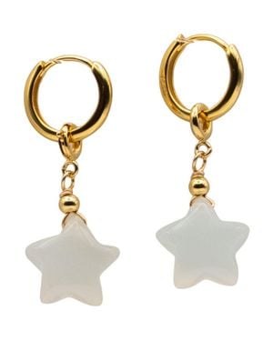 seree Harvest Agate Charm Earrings - Metallic