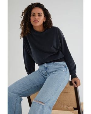 KADA The Cupro Power Pullover Sweatshirt - Blue