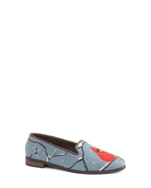 PAIGE Needlepoint Loafer - Blue
