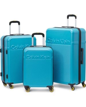 Calvin Klein Expression 3 Piece Luggage Set - Blue