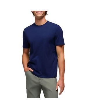 Prana Everyday Short Sleeve Regenerative Organic Cotton T-Shirt - Blue