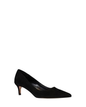 Pelle Moda Aeri Pointed Toe Kitten Heel Pump - Black