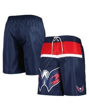 Starter Washington Capitals Sea Wind Swim Trunks - Blue