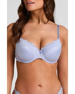 Hunkemöller Lace & Shine Underwire Bra - Blue