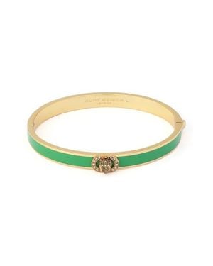 Kurt Geiger Chelsea Enamel Hinged Bangle - Green
