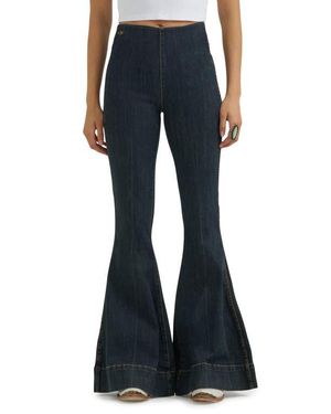 Wrangler High Waist Flare Jeans - Blue