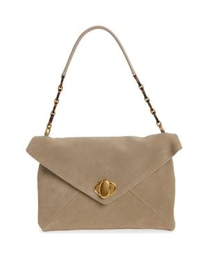 Rebecca Minkoff Love Note Suede Shoulder Bag - Metallic