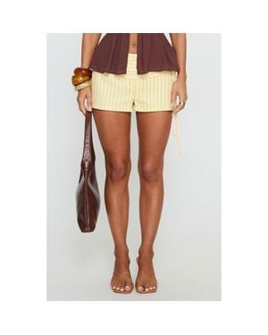 Princess Polly Electric Nights Stripe Low Rise Shorts - Multicolor
