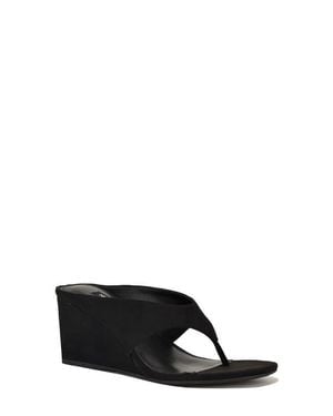 Nine West Jadde Wedge Sandal - Black