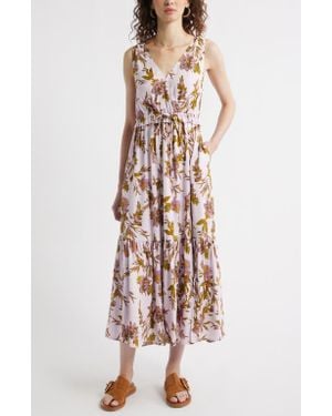 Treasure & Bond Sleeveless Tiered Sundress - Multicolor