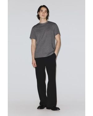 H&M Four-Way Stretch Wide Pull-On Pants - Black