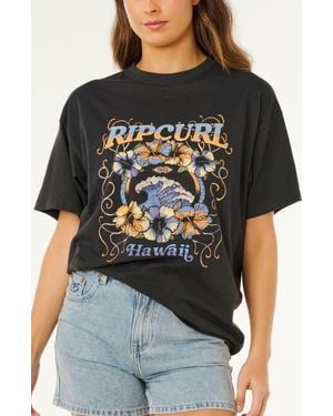 Rip Curl Pacific Coast Heritage Relaxed Graphic T-Shirt - Black