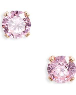 SET & STONES Birthstone Stud Earrings - Pink